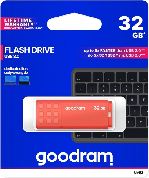 USB Flash Disk Goodram 32GB USB 3.0 piros