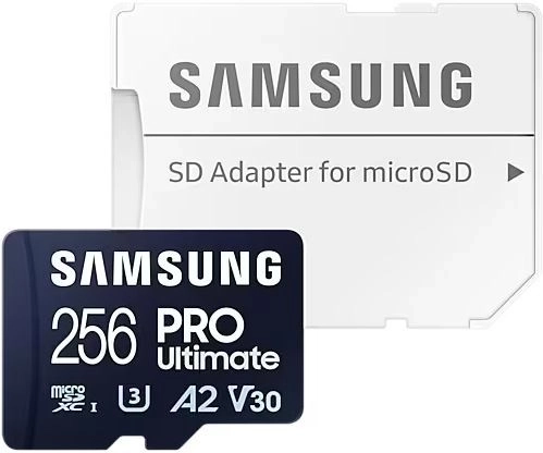 Samsung microSD kártya PRO Ultimate 256 GB + SD adapter