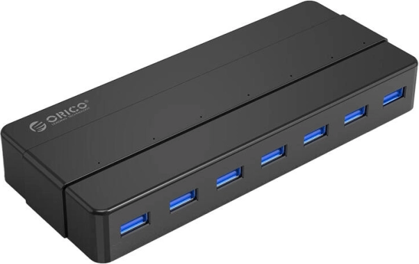 ORICO USB hub 7× USB 3.0, fekete