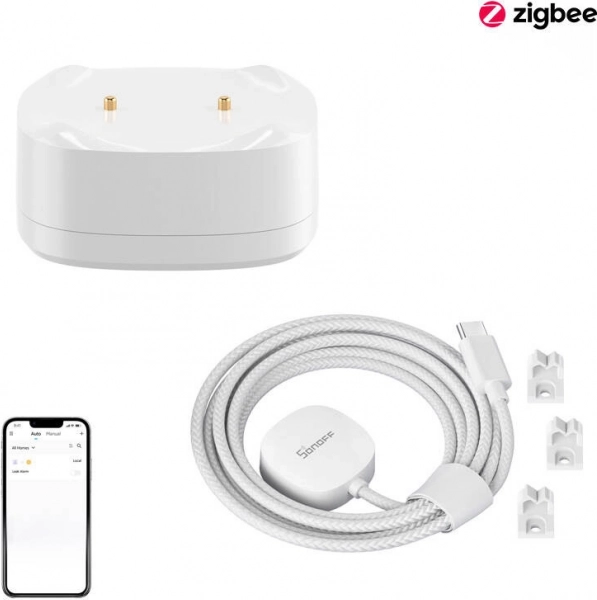 SONOFF Zigbee okos vízszivárgás-érzékelő készlet hosszabbító kábellel