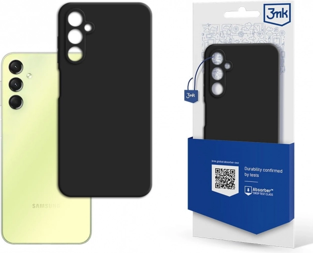 3mk matt tok Samsung Galaxy A25 5G-hez – fekete