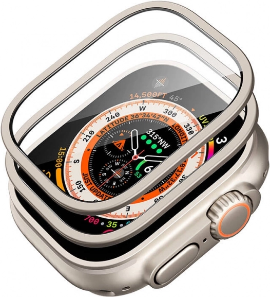 Védőkészlet Apple Watch Ultra ESR 49 mm (tok + üveg) (titán)