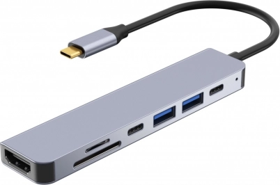 Dokkoló állomás USB-C hub 4K HDMI-vel és kártyaolvasóval