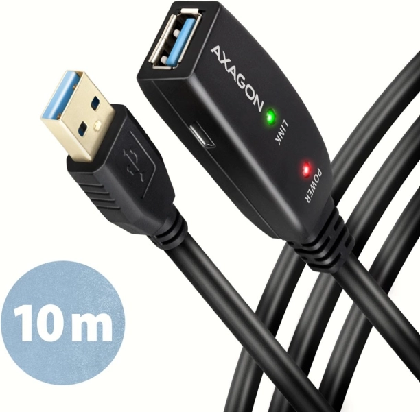 Axagon Aktív USB Kábel Hosszabbító Ismétlő 10m