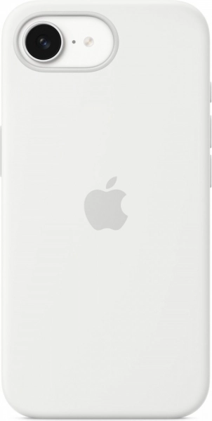 Szilikon tok iPhone 16e – fehér