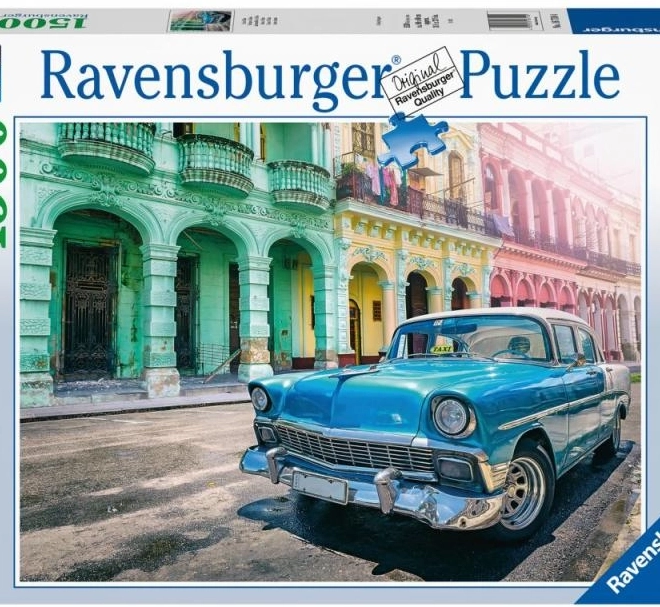 2D puzzle 1500 darabbal – autók Kubában