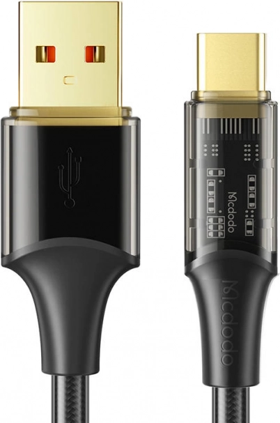 USB-C kábel McDodo gyors töltéssel, 1,8 m, fekete