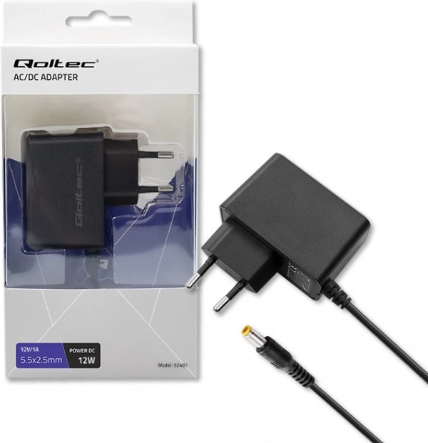 Dugvillás adapter 12W 12V 1A