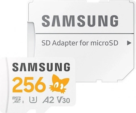 Samsung microSDXC PRO Plus 256 GB U3 A2 V30 adapterrel