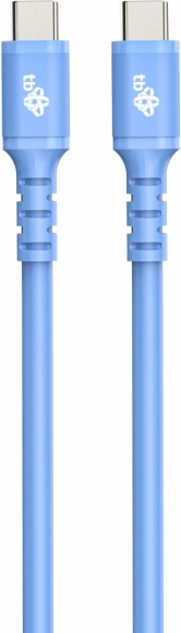 Szilikon kék USB C - USB C kábel 1m