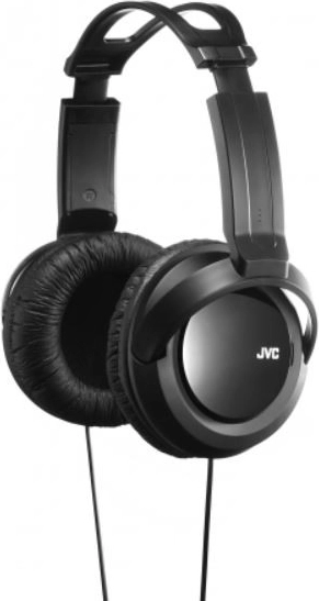 Teljes méretű JVC fejhallgató megerősített basszussal, 40 mm, fekete
