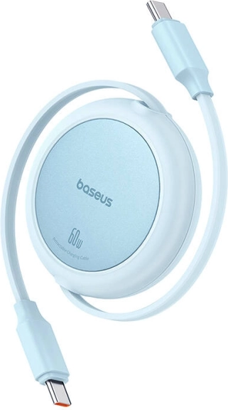 Baseus Free2Pull Mini USB-C és USB-C 60W közötti USB kábel, 1 m – Kék