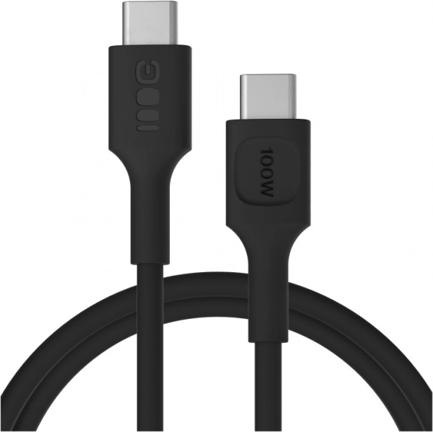 USB-C PowerFlex 100W szilikon kábel 1.2m fekete
