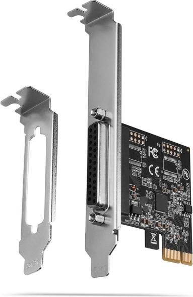 PCIe vezérlő 1 párhuzamos LPT (DB25) porttal alacsony és standard profilos kivitelben