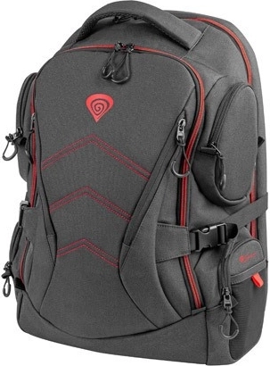 Genesis Pallad 550 gamer hátizsák 15,6–17,3 hüvelykes laptopokhoz, fekete