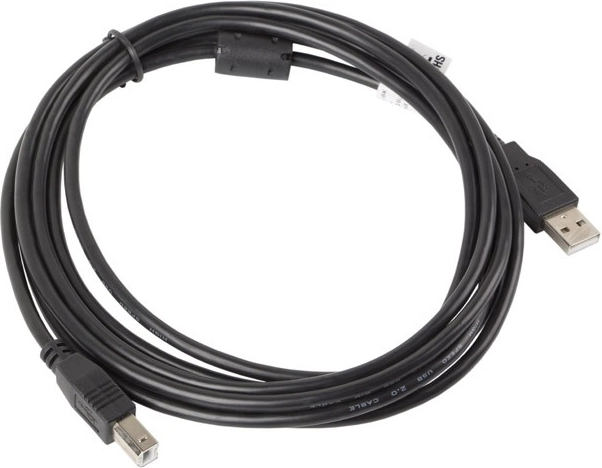 Kábel USB 2.0 AM-BM 3M Lanberg fekete