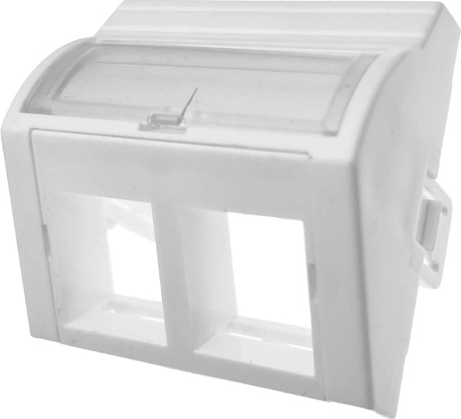 45×45° adapter 2× RJ45 aljzattal
