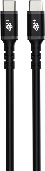 Szilikon USB‑C – USB‑C kábel, 3 m, 60 W, fekete