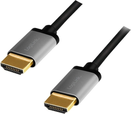 HDMI kábel 4K/60 Hz, alumínium, 2 m, fekete