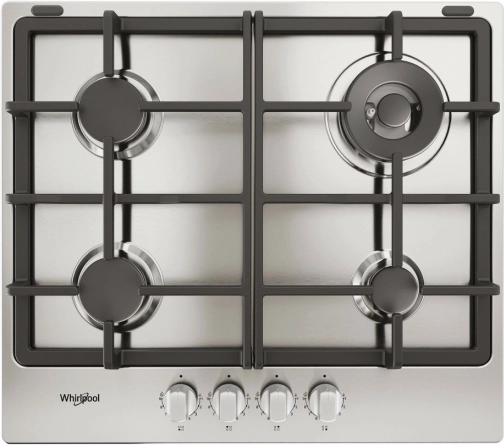 Whirlpool gázfőzőlap 60 cm, 4 égővel és öntöttvas rácsokkal