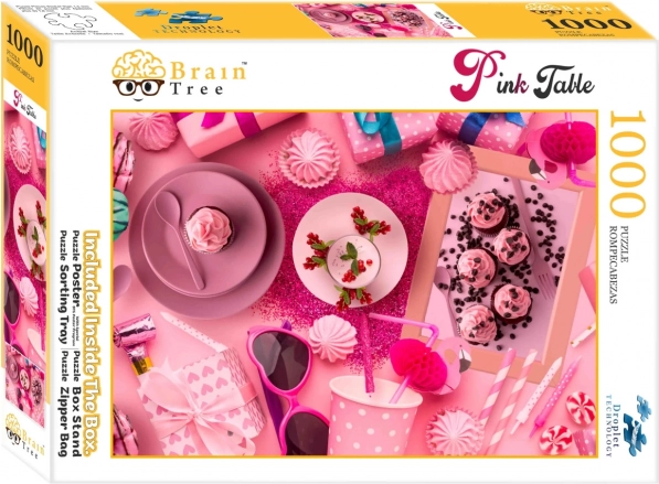Puzzle Brain Tree Rózsaszín Felszolgálva