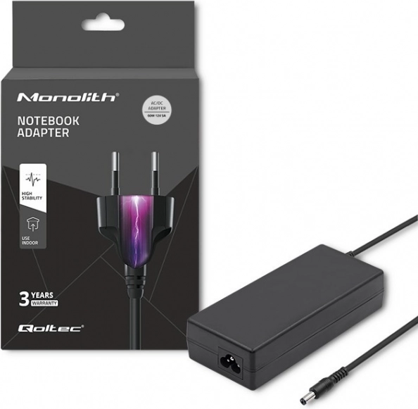Qoltec 60W Tápegység Adapter