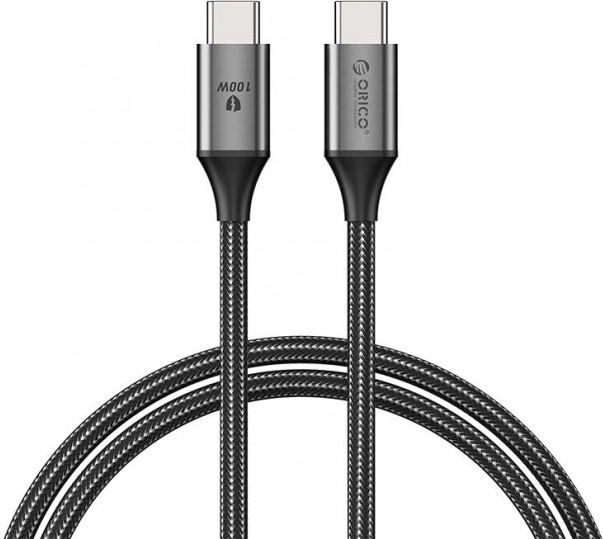 Orico USB‑C kábel 100W USB‑C – USB‑C, fekete
