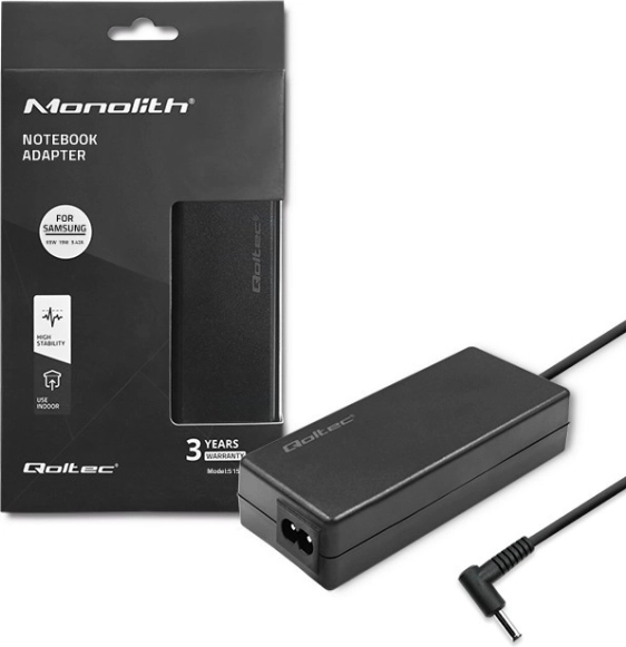 Hálózati adapter Samsunghoz 65 W (19 V, 3,42 A), 3,0 × 1,0 mm csatlakozóval