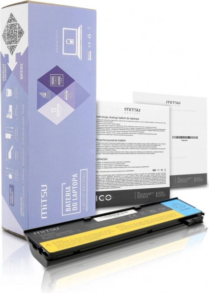 MITSU akkumulátor Lenovo ThinkPad T440 és X240-hez, 4400 mAh (48 Wh), 10,8–11,1 V