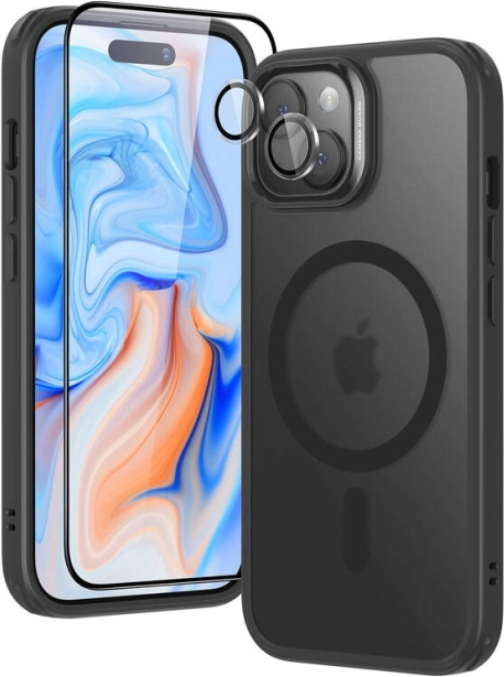 ESR klasszikus hibrid tok HaloLock iPhone 15 Plus-hoz fekete