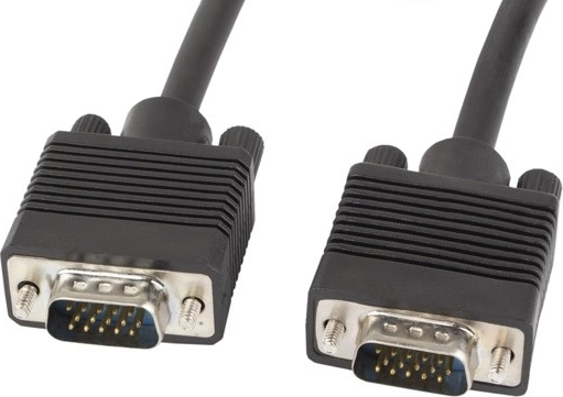 VGA kábel 1,8 m dupla árnyékolással és ferritekkel, fekete