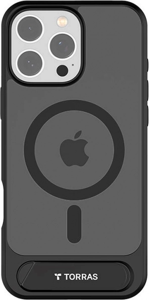 TORRAS Pstand tok iPhone 16 Pro-hoz, fekete