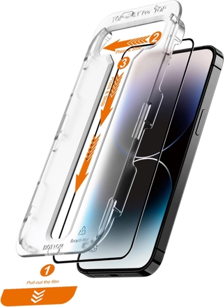 Edzett üveg EasyShield 2-csomag iPhone 14 Pro számára
