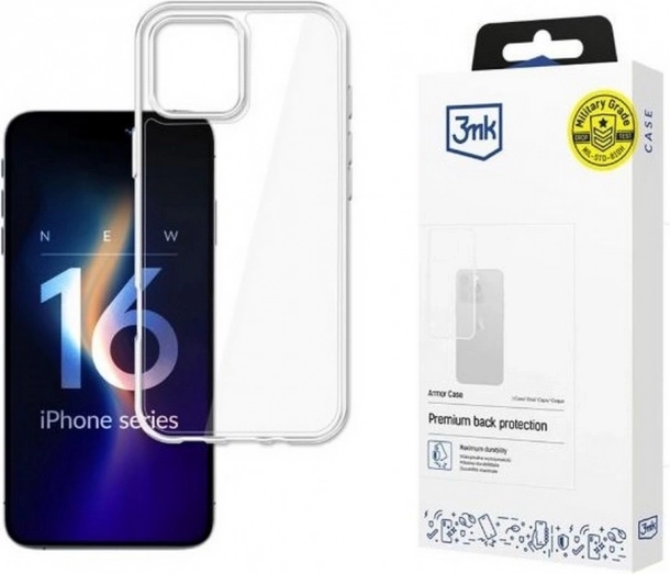 Etui Armor Case iPhone 16 Pro számára átlátszó