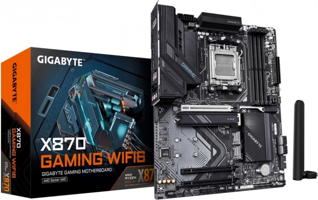 játék alaplap X870 gaming wifi 6 (AM5, DDR5, ATX, USB‑C, HDMI)