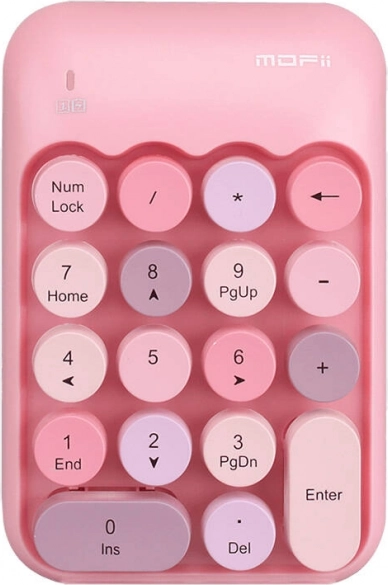 MOFii X910 vezeték nélküli számbillentyűzet rózsaszín