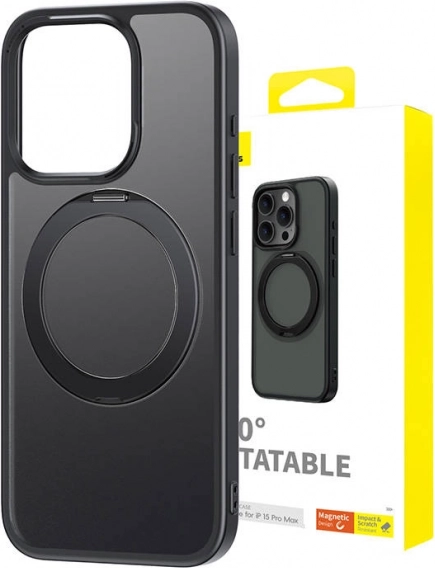 BASEUS CyberLoop mágneses tok iPhone 15 Pro Max – fekete
