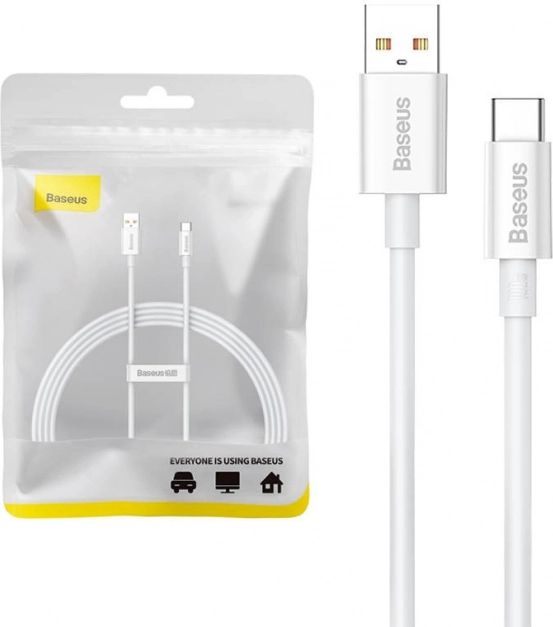Kábel Baseus USB-C Superior 100W 1,5 m fehér