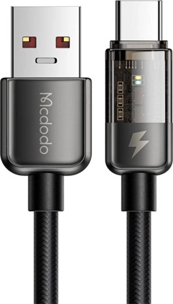 Mcdodo USB-C kábel, 100 W, 6 A, 1,8 m, fekete