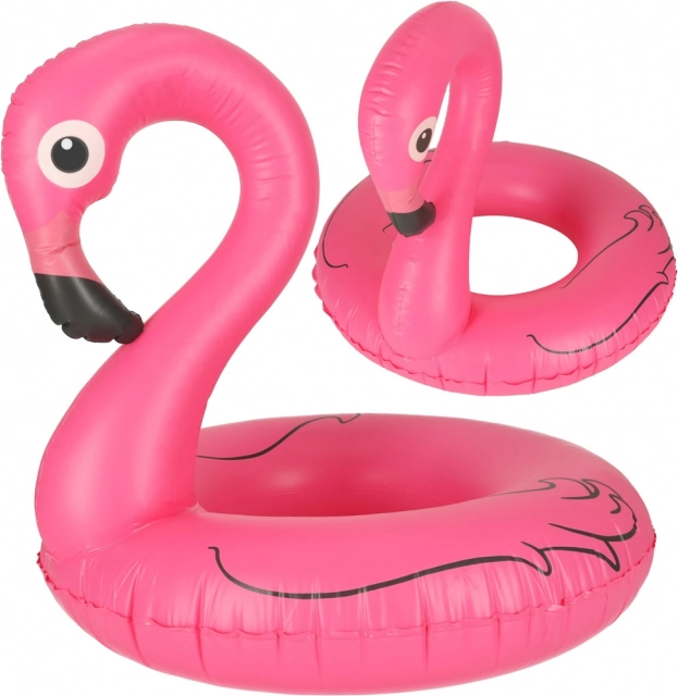 Felfújható flamingó úszógumi 70 cm, teherbírás 50 kg