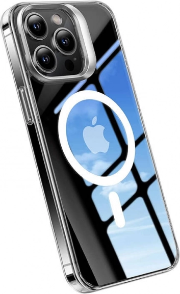 TORRAS UPRO Lstand Clear‑Mag tok iPhone 15‑höz, átlátszó