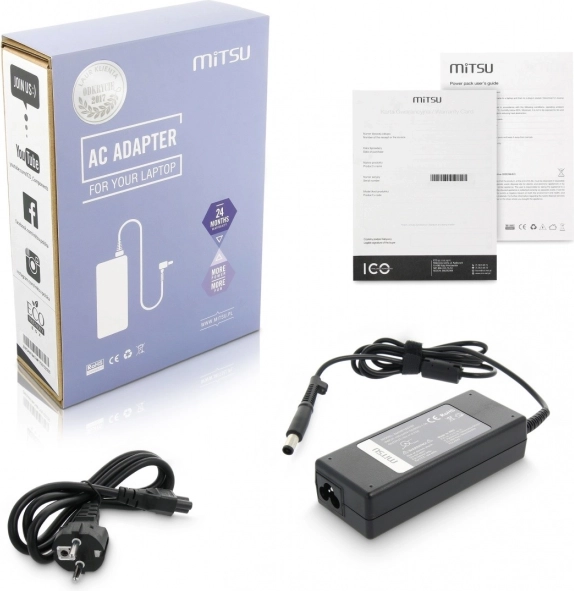 Töltő / tápegység adapter 19 V 4,74 A (7,4 × 5,0 mm pin) HP és Compaq 90 W készülékekhez