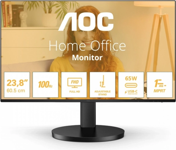 23,8" IPS monitor 100 Hz frissítéssel, USB‑C-vel és állítható állvánnyal