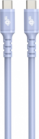 Lila szilikon USB-C - USB-C kábel 1m
