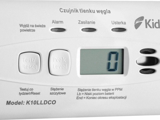 Szén-monoxid érzékelő kijelzővel Kidde
