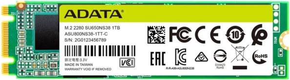 SSD ADATA Ultimate SU650 1 TB M.2 2280 SATA (3D NAND TLC)