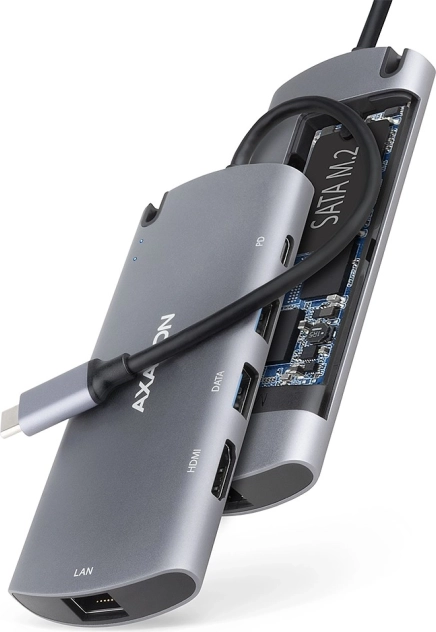 Többportos USB-C hub 3.2 Gen 1 AXAGON