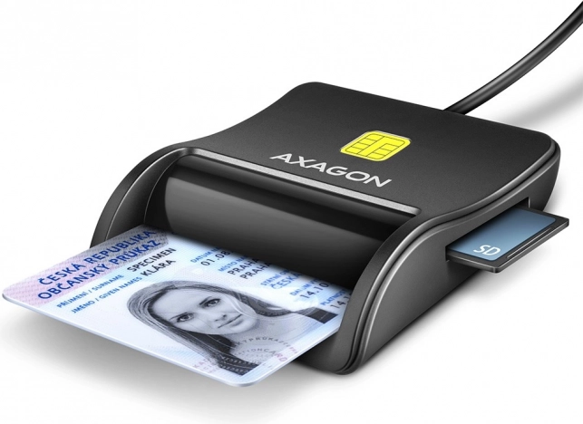Axagon CRE-SM3SD kártyaolvasó USB támogatással SD/microSD/SIM