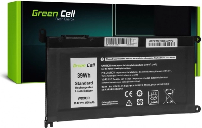 Green Cell akkumulátor Dell WDXOR-hoz, 11,4 V 3400 mAh