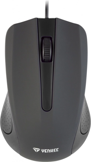 USB vezetékes egér gumírozott felülettel, 3 gomb